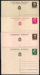 Lotto di tre CP Imperiale c.15 verde, c.30 ... 