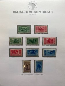 COLONIE, EMISSIONI GENERALI - 1932/34 ... 