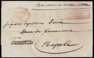 1840 Agenzia di Napoli in Marsiglia, lettera ... 