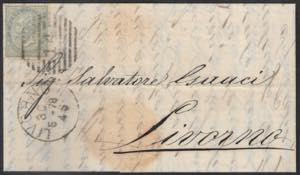 1852/78 Quattro lettere per Livorno di cui ... 