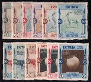ERITREA - 1934 Mostra darte coloniale cpl. ... 