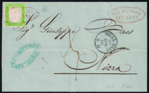 Lettera da Genova 28.4.60 con c.5 verde ... 