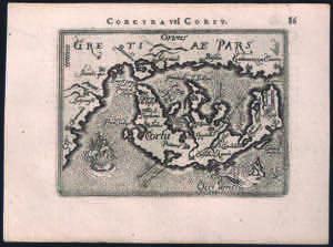 1627 Carta di CORFU splendida miniatura ... 