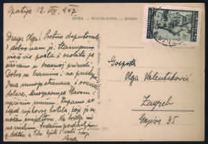 Cartolina con L.5 grigio chiaro (57 cat.200) ... 