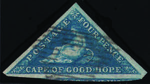 1863 p.2 azzurro (SG2 cat.£.225) ampi ... 