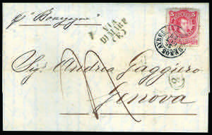 Lettera da Buenos Aires del 26 ott.1868 con ... 