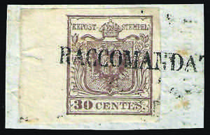 1850 c.30 bruno (7) Tipo I, con bordo di ... 