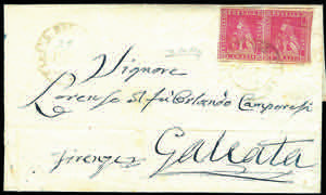 Lettera da CASTEL DEL PIANO 29 DIC.1859 per ... 