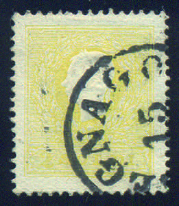 1858 Effigie s.2 giallo (28 cat.200) ottima ... 
