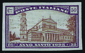 1924 Anno Santo c.50 non dentellato (171c) ... 