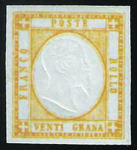 1861 Effigie g.20 giallo (23 cat.900) nuovo, ... 