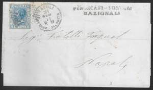 Lettera del 20 luglio 1871 da Paola per ... 