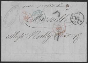 Lettera da Genova 29 apr.1859 per Marsiglia ... 