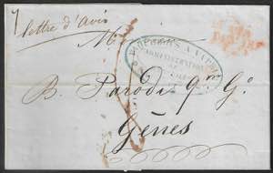 Lettera da Marsiglia 9 giugno 1842 per ... 