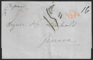 Lettera del 15 ottobre 1855 da Napoli a ... 