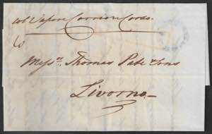 Lettera da Napoli 9 maggio 1849 per Livorno ... 