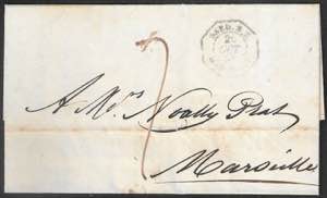 Lettera da Genova 18 ottobre 1858 per ... 