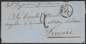 Lettera del 10 settembre 1861 da Genova a ... 