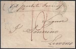 Lettera da Napoli 14 gennaio 1853 per ... 