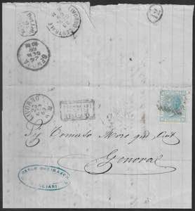 Lettera da Cagliari 21 gennaio 1869 ... 