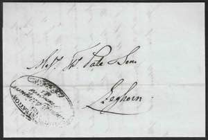 Lettera da Genova 22 luglio 1843 per Livorno ... 
