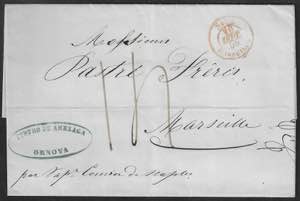 Lettera da Genova 8 settembre 1855 per ... 