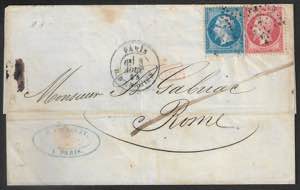 Lettera da Parigi a Roma 3 agosto 1864 ... 