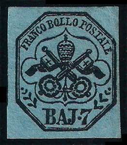 1852 Baj 7 azzurro nuovo con gomma (8 ... 