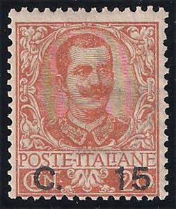 1905 Floreale c.15 su 20 arancio (79 ... 