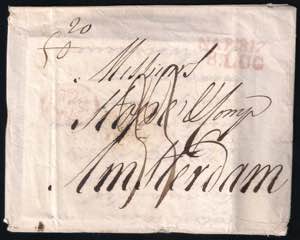 1817 Lettera da Napoli per Amsterdam con ... 