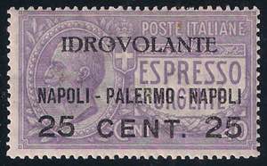 1917 Espresso urgente soprastampato c.25 su ... 