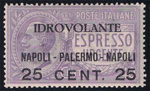 1917 Espresso urgente soprastampato c.25 su ... 