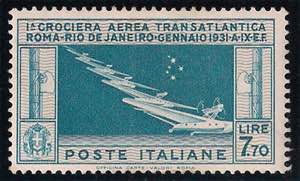 1930 Balbo L.7,70 celeste e grigio (A25 ... 
