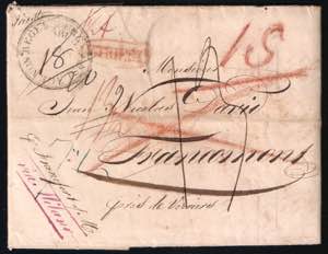 1825 Lettera da Trieste 27 giugno per il ... 