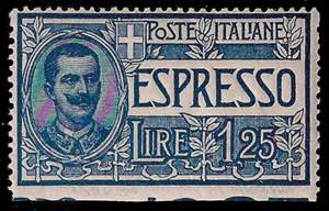1925/26 Espresso L.1,25 azzurro non ... 