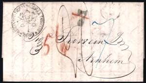 1860 Lettera per lOlanda da Roma a Arnhem ... 