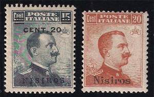 NISIRO - 1916/17 Lotto di due emissioni del ... 