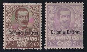 1903 Floreale soprastampati Colonia Eritrea ... 
