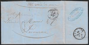 Lettera del 24 marzo 1860 da Marsiglia per ... 