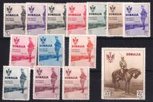1935 Visita del Re in Somalia cpl. 14 val. ... 