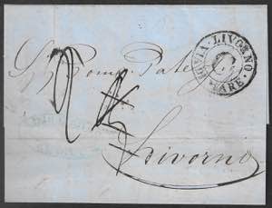 Lettera del 15 gennaio 1861 da Genova a ... 