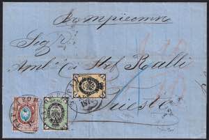 1870 Lettera da Taganrog per Trieste con ... 