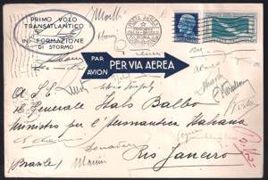 1930 Crociera Transatlantica Italia-Brasile ... 