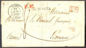 1840 Lettera da VAISON 14 JUIL 1840 per ... 