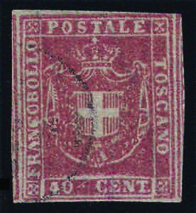 1860 Gov. Provvisorio c.40 carminio rosa ... 