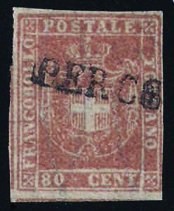 1860 Gov. Provvisorio c.80 carnicino (22 ... 