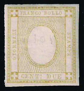 1862 C.2 giallo chiaro senza cifra (10c/ea ... 