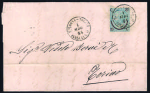 1865 Lettera con ferro di cavallo II tipo ... 