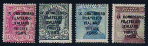 1922 Congresso filatelico di Trieste serie ... 