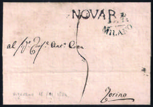 1804 Lettera da Vigevano a Torino datata 18 ... 